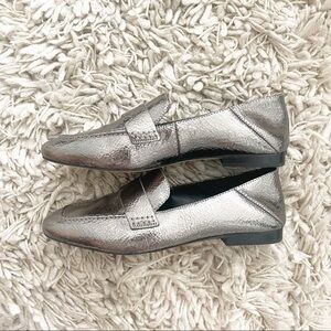 Michael Kors Emery Metallic Leather Loafers Women’s Size 6